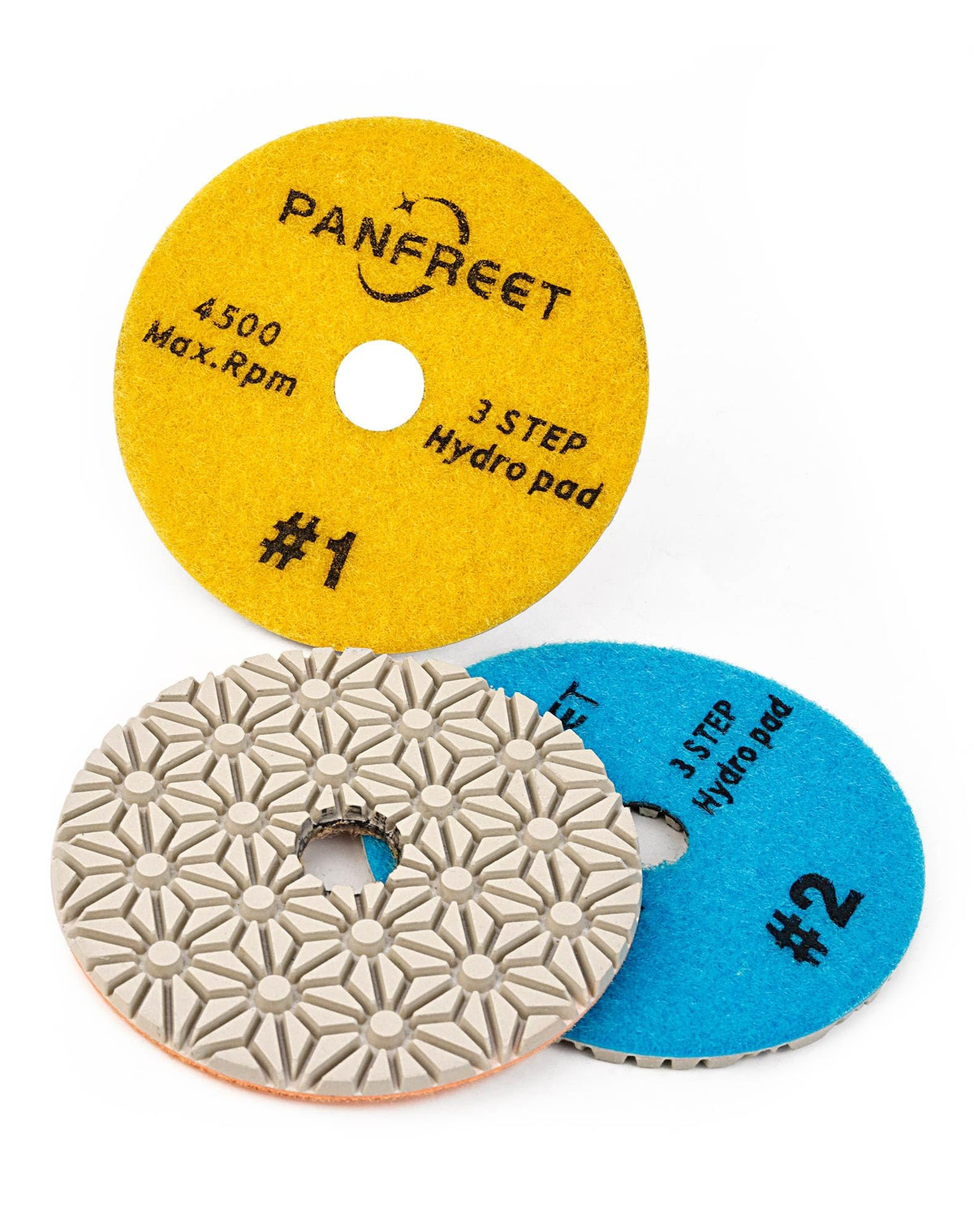 PANFREET front packaging showing 4" pads and benefits