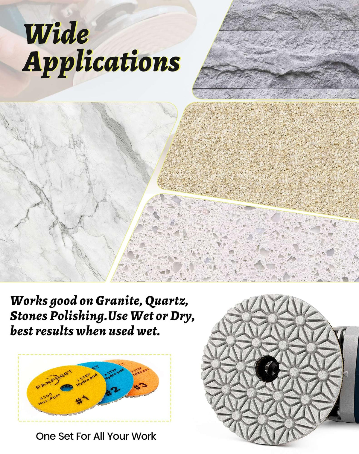 PANFREET polished countertop showcasing high-gloss finish