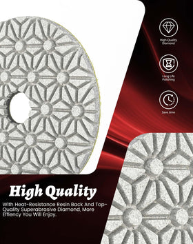 PANFREET pad edge showing 3mm thickness for flexible polishing
