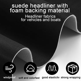 Pangda headliner installed in car roof, demonstrates clean fit and renewed interior look