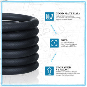 Pangda fuel hose routed inside boat engine bay improving tidy installation