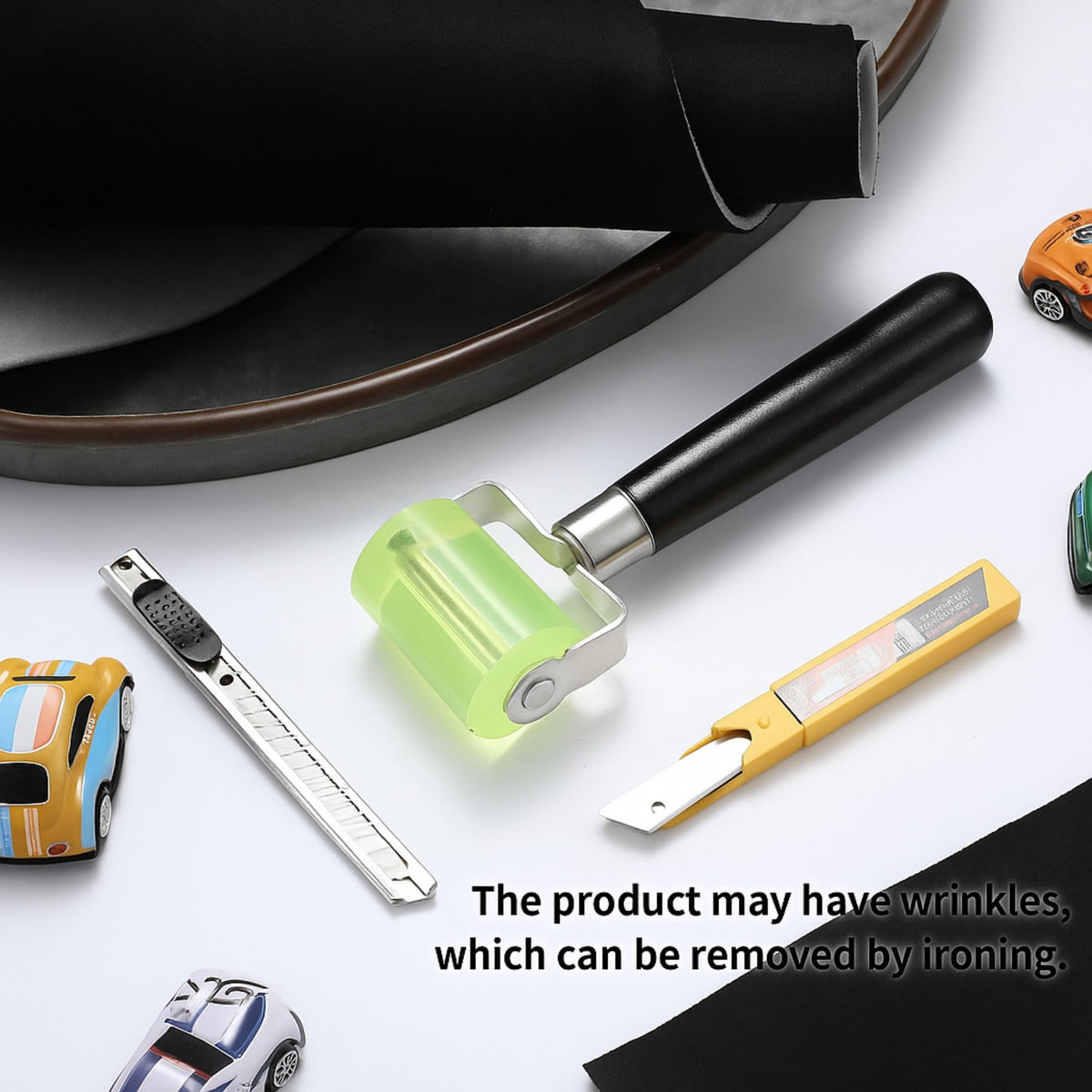 Pangda included rubber seam roller, utility knife, and blades, enables complete DIY installation
