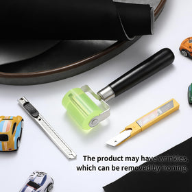 Pangda included rubber seam roller, utility knife, and blades, enables complete DIY installation