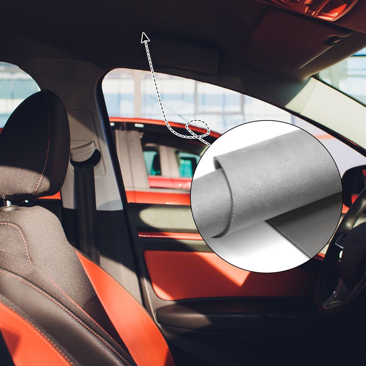 Pangda fabric next to measuring tape showing approximate 98 by 60 inch fit