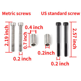 PANICAL hardware kit with metric and American screws for versatile fit