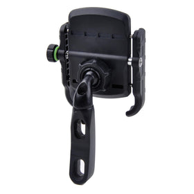 PANICAL phone mounted on lever in use giving clear navigation visibility