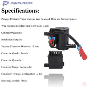 PANNUOSCS electrical connector detail illustrating plug match to vehicle harness for reliable connection