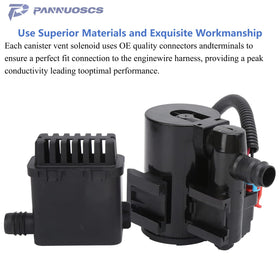 PANNUOSCS installed under hood in truck demonstrating proper placement and improved EVAP control