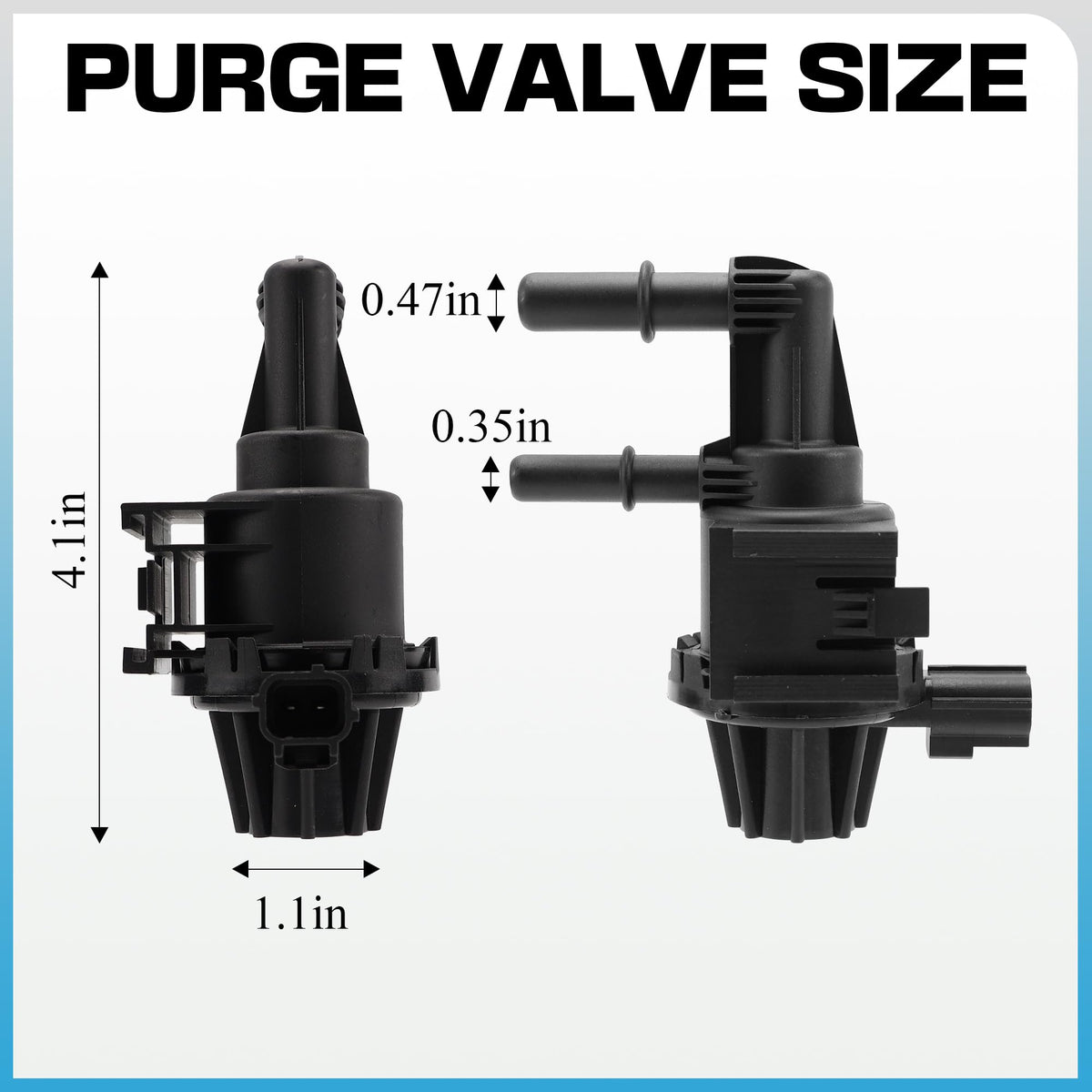 PANNUOSCS purge valve electrical connector detail for easy plug-in