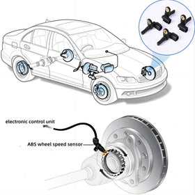 PANNUOSCS sensor installed on rear hub illustrating correct orientation and clearance