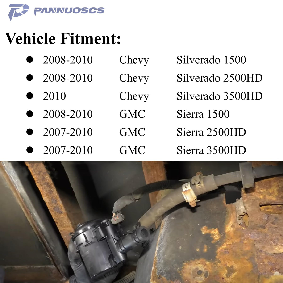PANNUOSCS vent valve installed in engine bay demonstrating proper placement