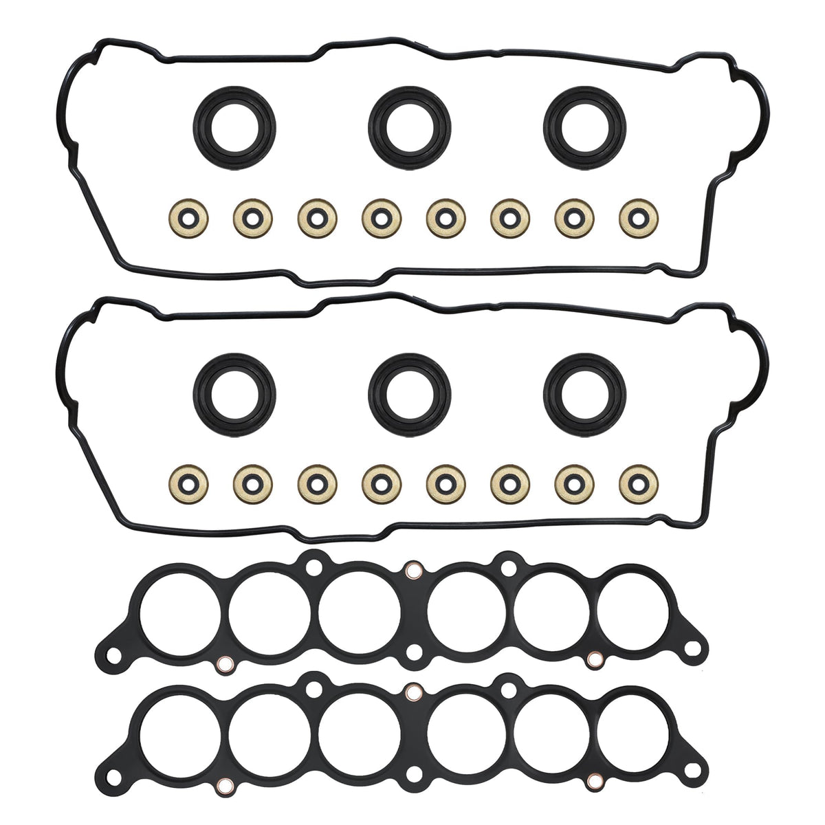 Panwarmoll valve cover gasket front packaging showing full kit and fitment benefits