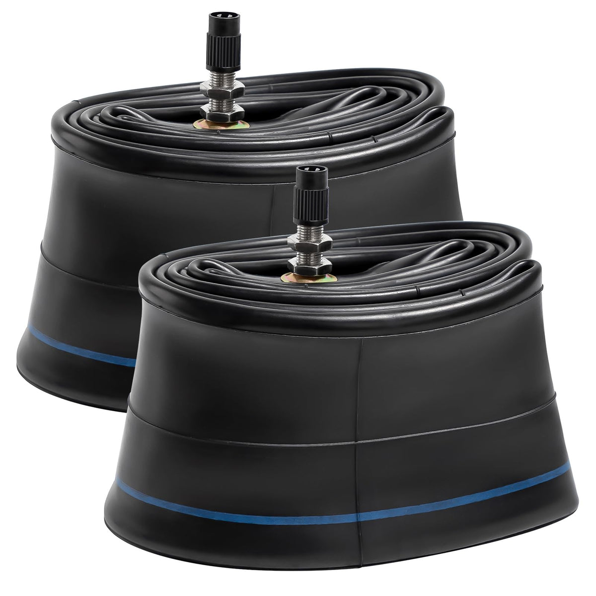 PaoWin front view of 2-pack inner tubes showing packaging and pair benefit