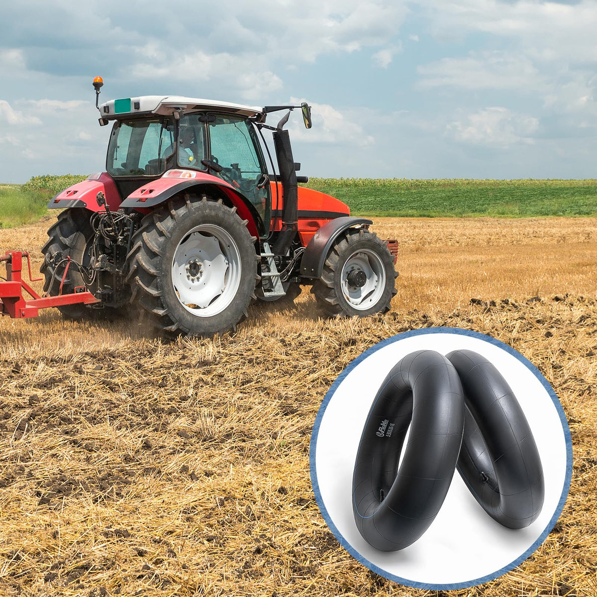 PaoWin tube in field on a tractor illustrating reliable farm performance and durability
