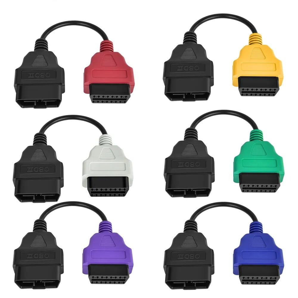 PARANNIC adapter set front view showing six color-coded cables for quick matching