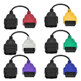 PARANNIC adapter set front view showing six color-coded cables for quick matching