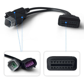 PARANNIC cable laid out to show length and both connectors for easy comparison