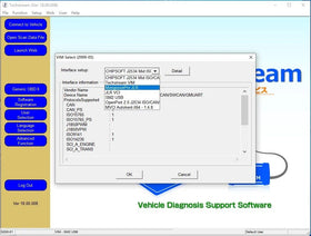 PARANNIC Mini VCI beside a USB stick showing scale and portability for technicians on the go