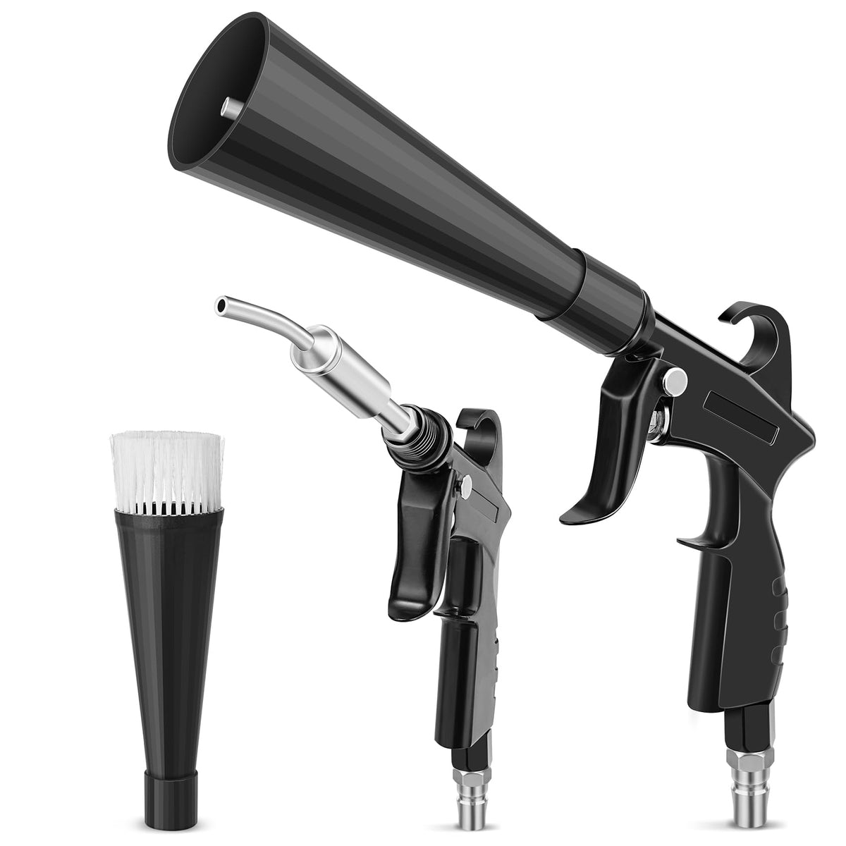 PARAROSE front view showing gun and accessories for faster cleaning