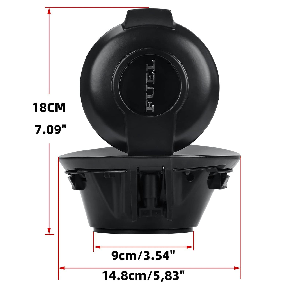 Parfyter mounting points view showing alignment for easy no-drill installation
