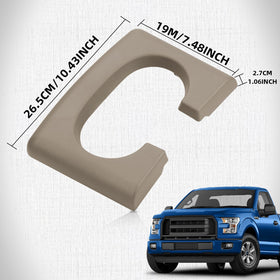 Parfyter installed pad in F-150 console showing neat restored appearance