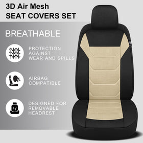 Pariiaotin back seat bench coverage protecting upholstery and seat belts
