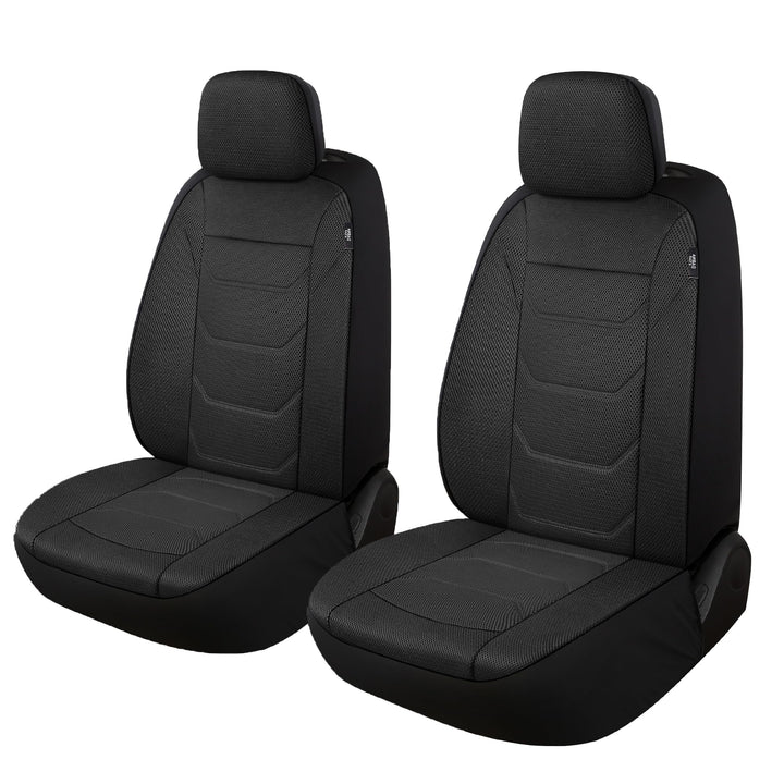 Pariiaotin front seat cover showing full front view and sleek protection