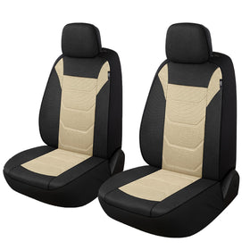 Pariiaotin front seat covers front view showing clean interior refresh benefit