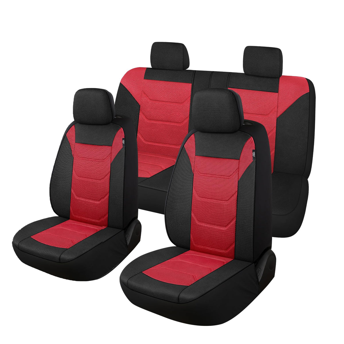 Pariiaotin front seat full view showing protective stylish cover and refreshed interior