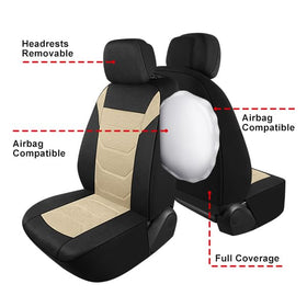 Pariiaotin seat belt and airbag area detail showing safe compatibility