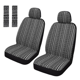 Pariitadin front seat cover packaging showing contents and model benefit: easy installation