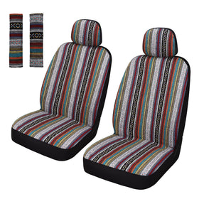 Pariitadin front seat covers installed showing full front view and protection