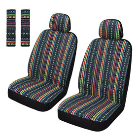 Pariitadin front seat covers displayed on car seats protecting upholstery