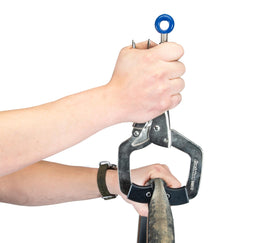 Park Tool BMT-1 being used to pull a tubeless bead free for easier removal