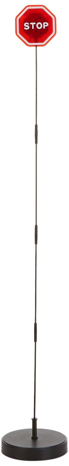 Parkez front view of pole and weighted base showing compact footprint and clear signaling