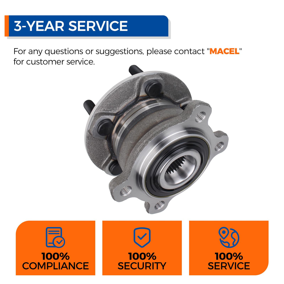 PAROD comparison of old damaged hub beside new 512500 for replacement clarity