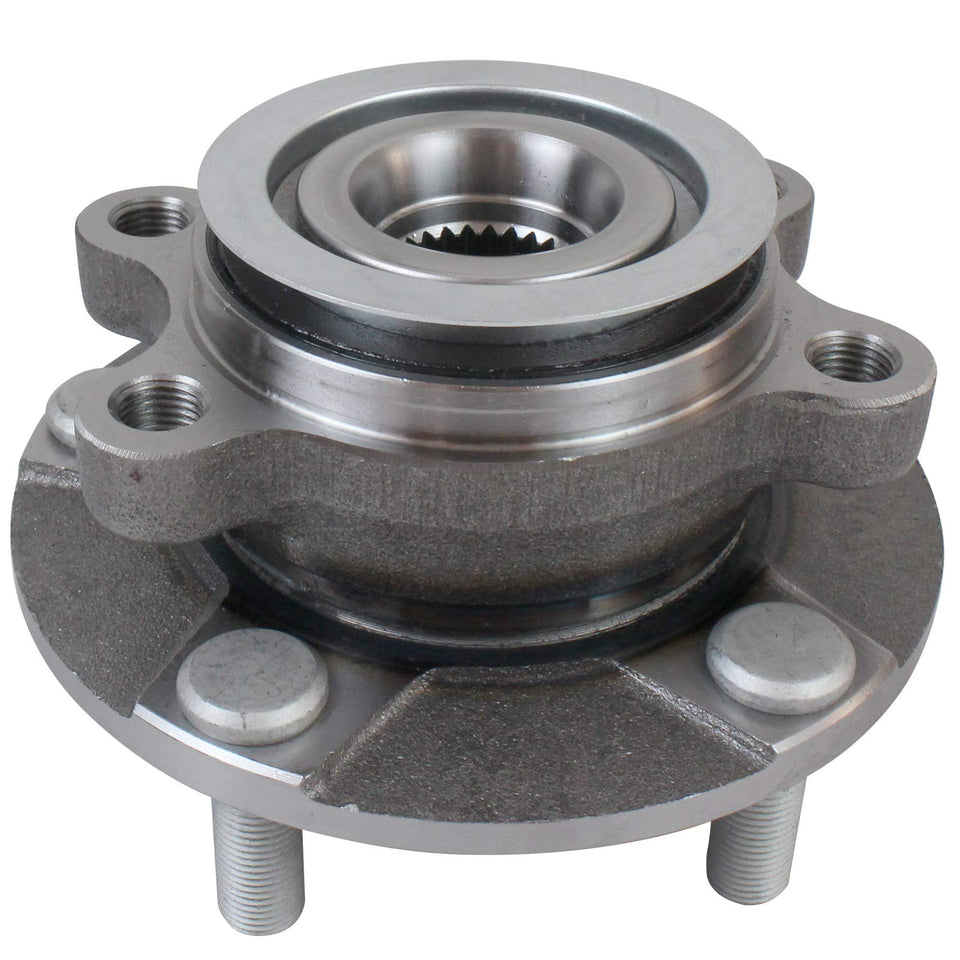 PAROD front hub assembly front view showing five-lug design and fit benefits