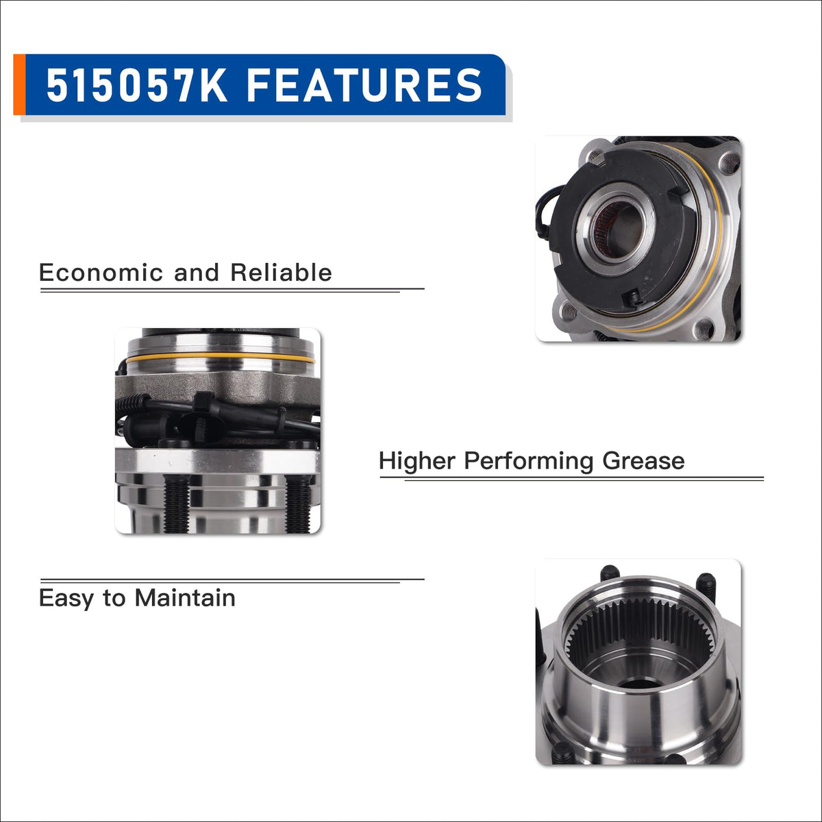 PAROD 515057 installed on a front spindle of a Ford Super Duty, demonstrates straightforward installation