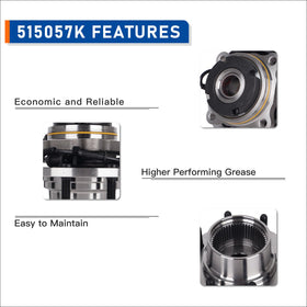 PAROD 515057 installed on a front spindle of a Ford Super Duty, demonstrates straightforward installation