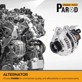 PAROD alternator electrical terminal cluster view for easy connector matching