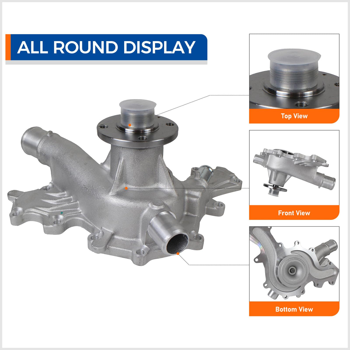 PAROD impeller close-up revealing balanced vanes for improved coolant flow