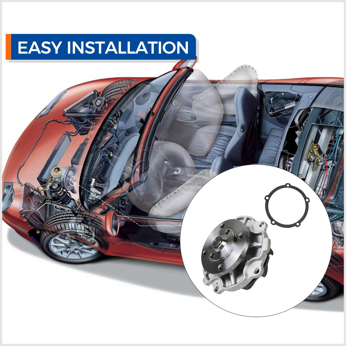 PAROD AW5033 gaskets and seals laid out, ensuring leak-free installation