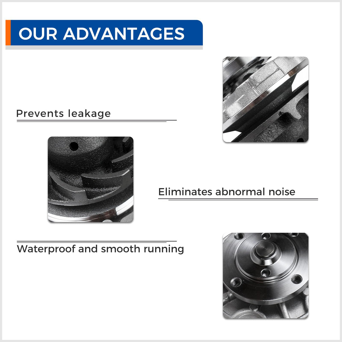 PAROD AW5033 machined pump face detail demonstrating even sealing surface