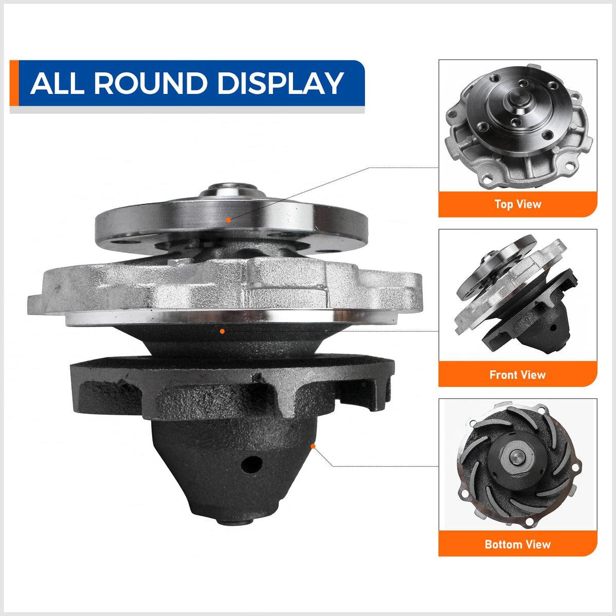 PAROD AW5033 side profile highlighting flange and mounting points for reliability
