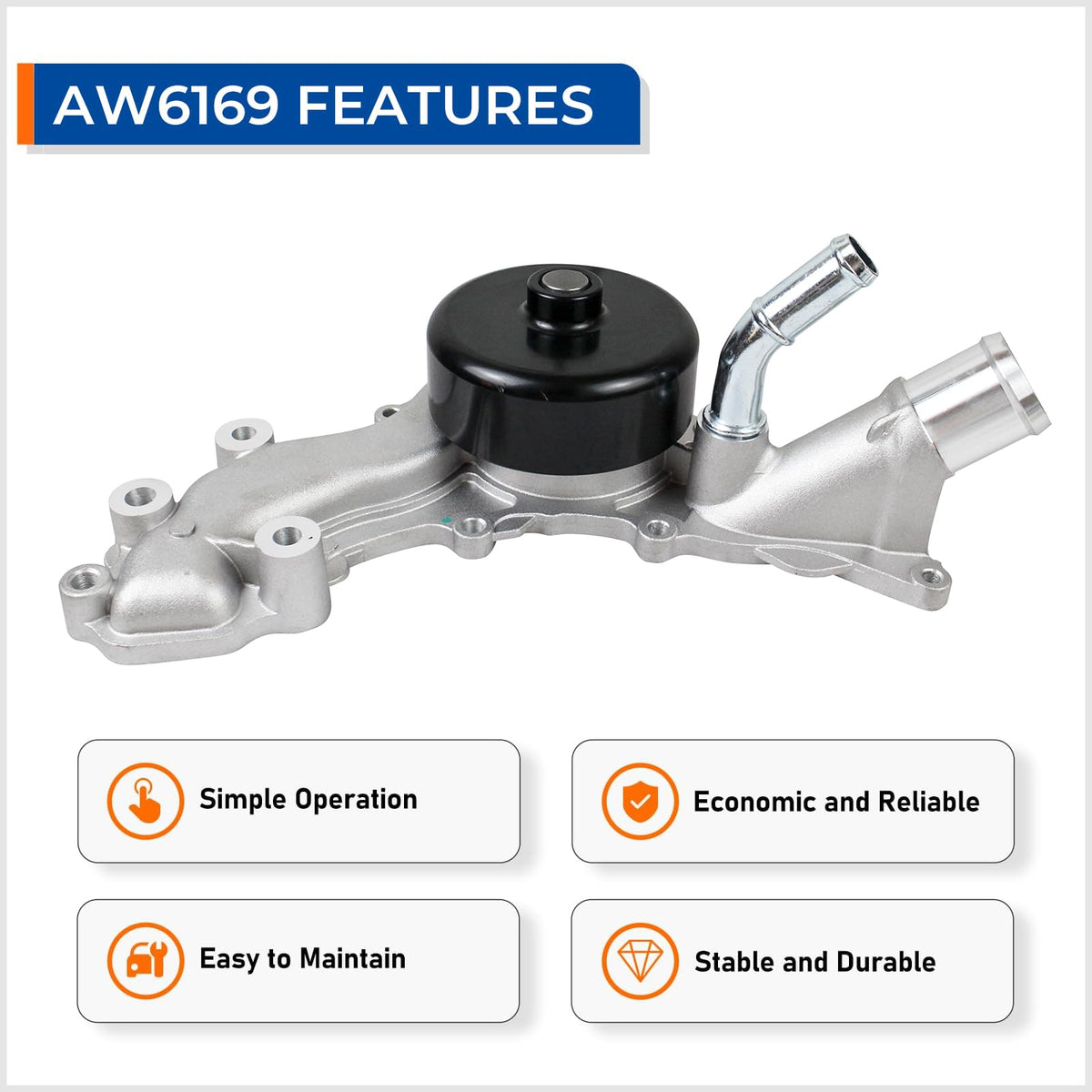 PAROD AW6169 installed in engine bay demonstrating fit on 3.6L V6