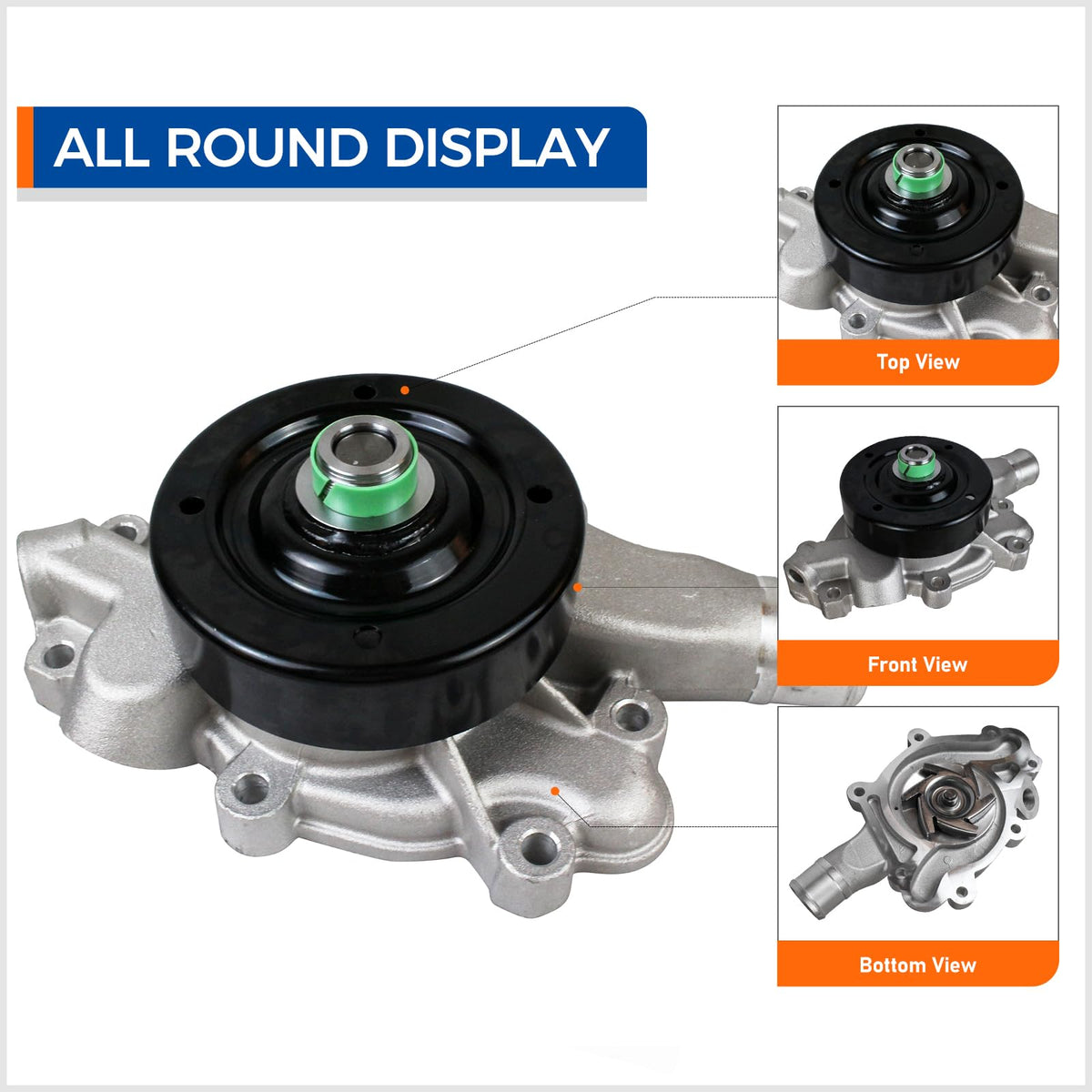 PAROD close-up of AW7160 impeller showing durable design for consistent flow