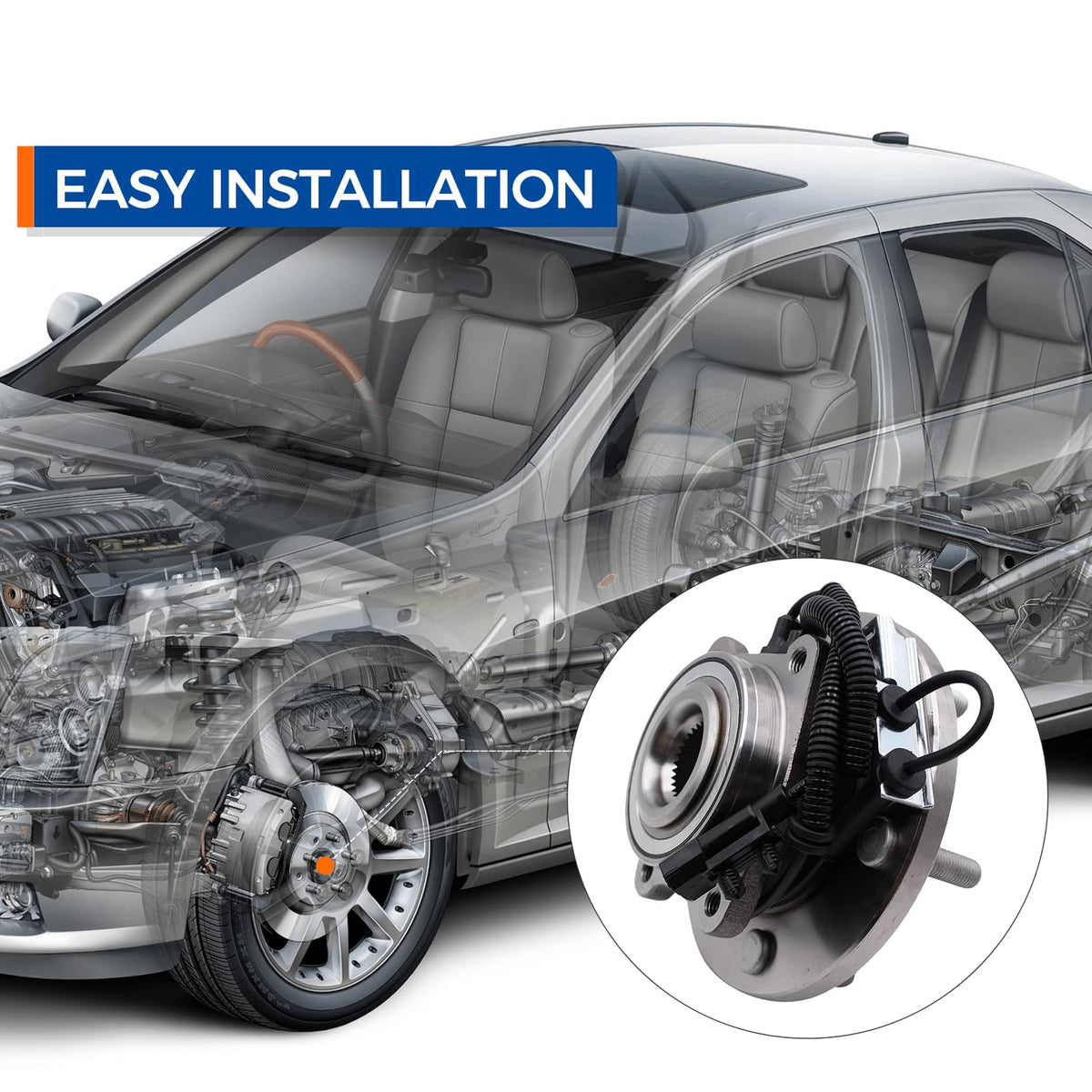 PAROD ABS tone ring detail ensuring accurate wheel-speed signals and ABS function