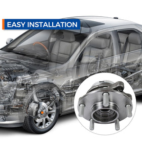 PAROD ABS tone ring visible for correct speed sensor feedback and safety