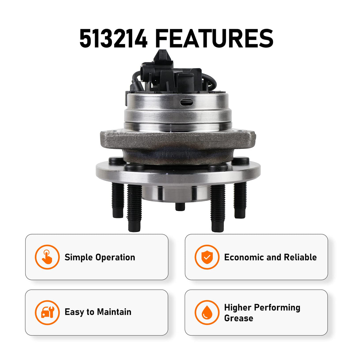 PAROD hub installed on vehicle flange demonstrating direct-fit replacement