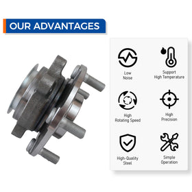 PAROD hub installed with rotor removed illustrating compatibility during service